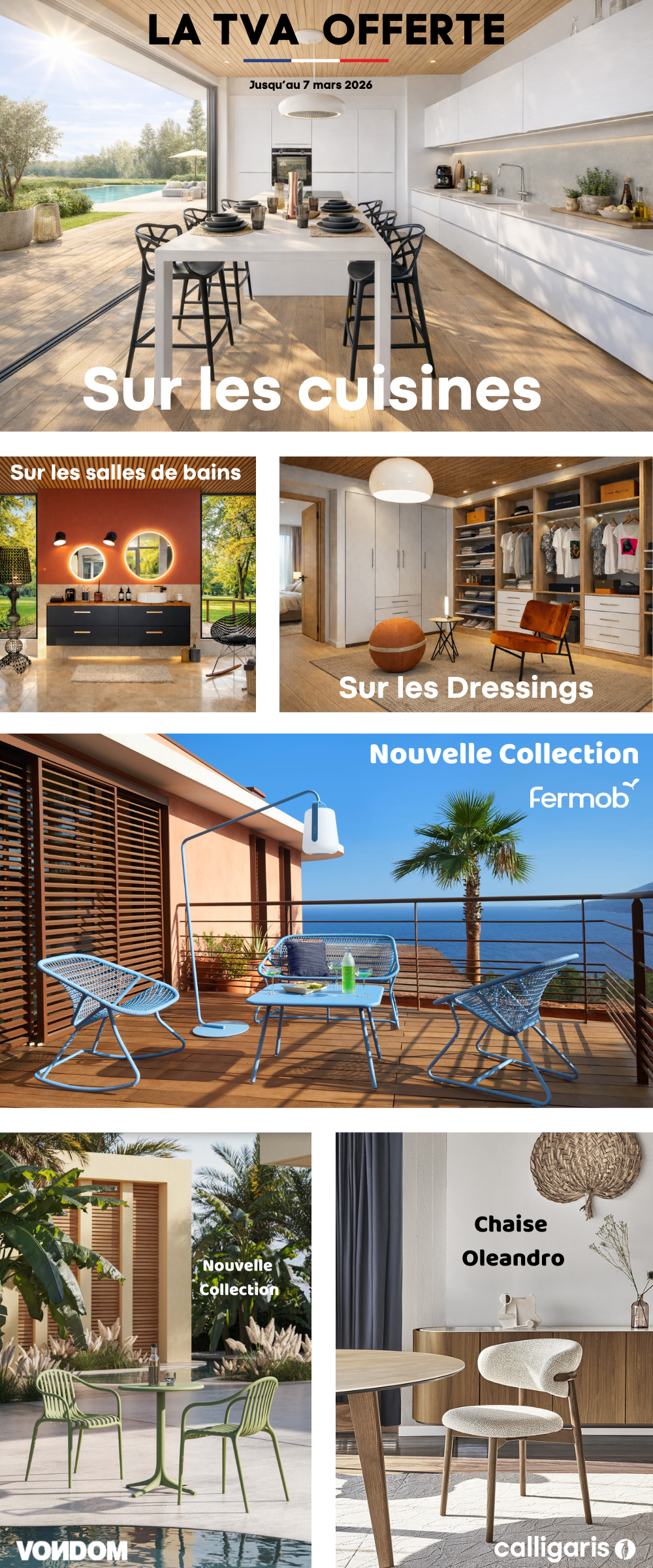 accueil/TV offerte sur les cuisines salle de bain et dress